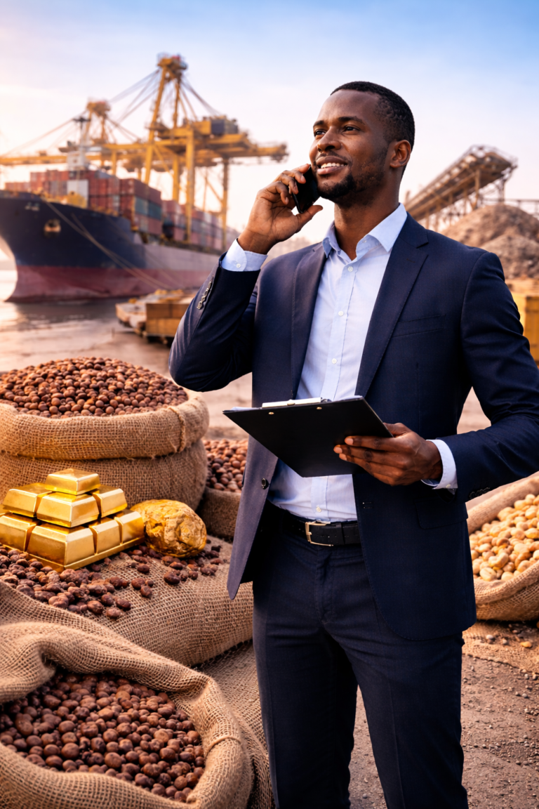 Service de Négoce de matières premières en Côte d'Ivoire et hinterland